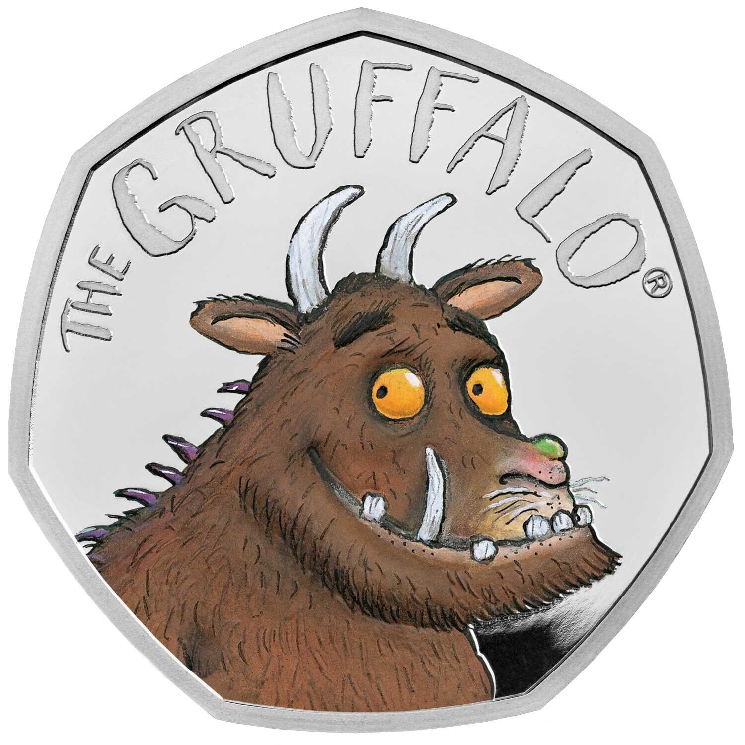 2019 The Gruffalo UK 50p Silver Proof Coin by Royal Mint - Julia Donaldson Book