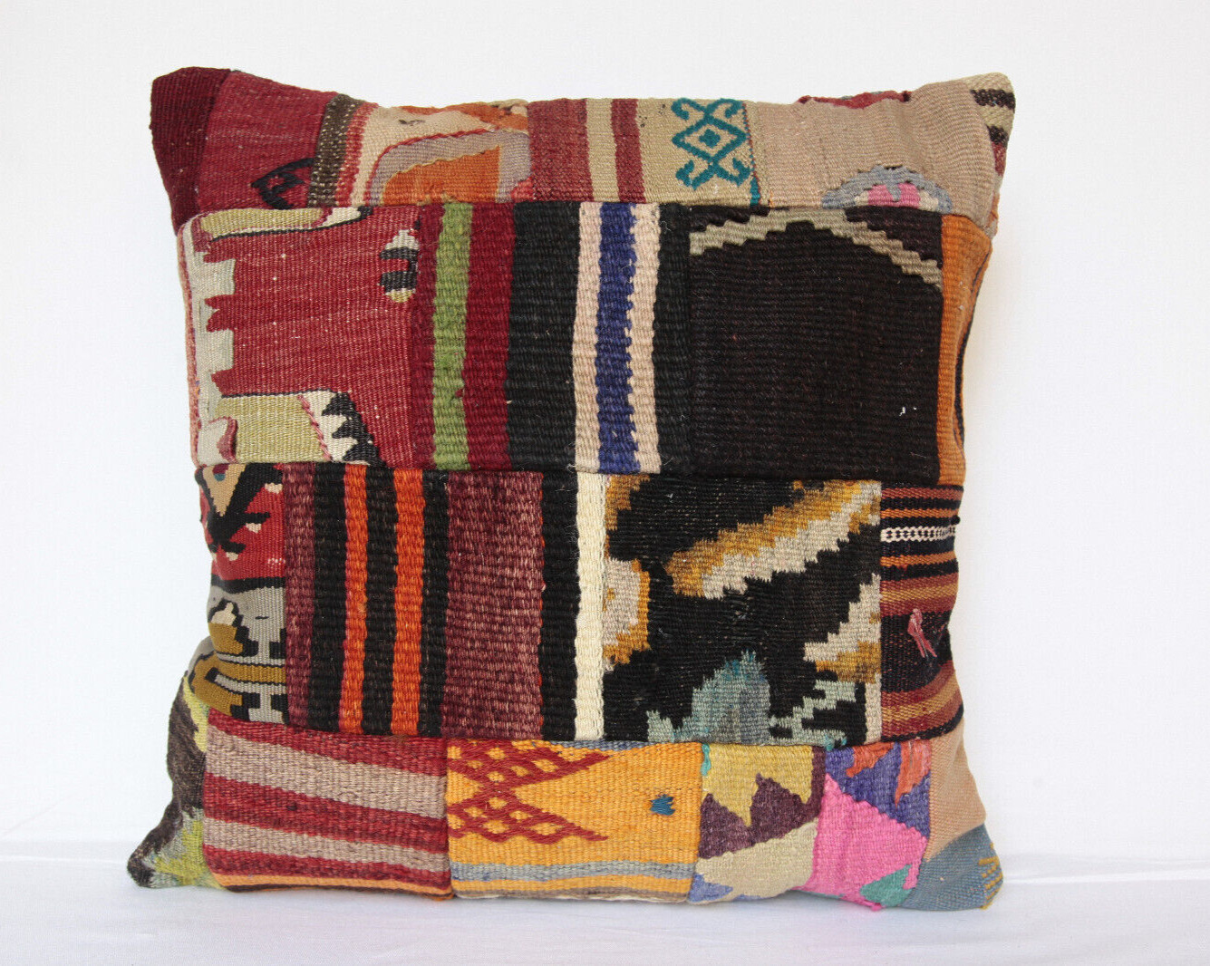 20x20 patchwork kilim pillows,Bohemian pillow,Vintage Kilim pillow,Throw pillows