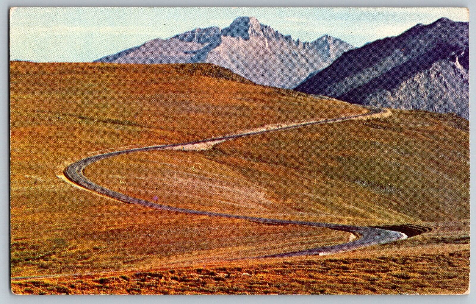 Colorado CO - Tundra Curves - Rocky Mountain National Park - Vintage Postcard