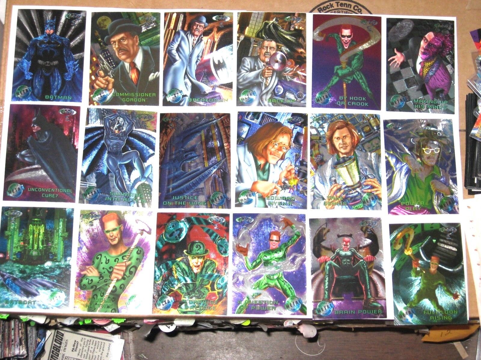 Batman Forever Metal Set 100 Cards by Fleer 1995 includes Checklist DC + A1