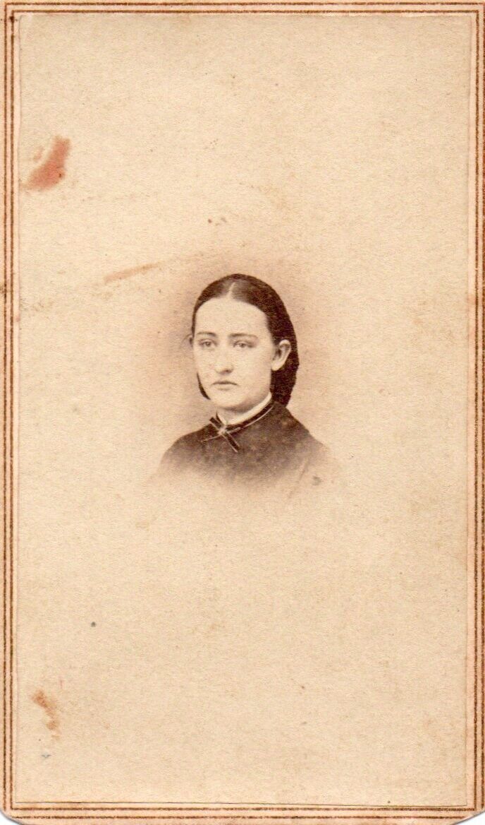 CDV IDENTIFIED PHOTO OF GIRTA BRONSON  BY N. A. BEERS New York
