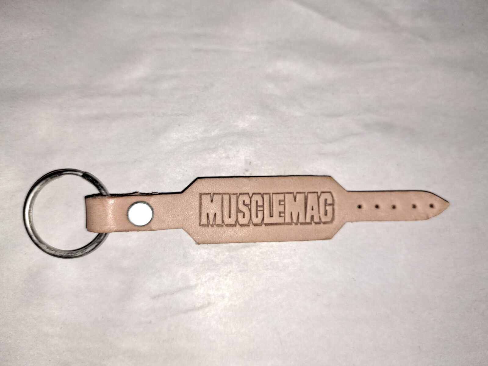 Musclemag Keychain Vintage 1990s NEW VERY RARE Promotional Fitness Exercise 