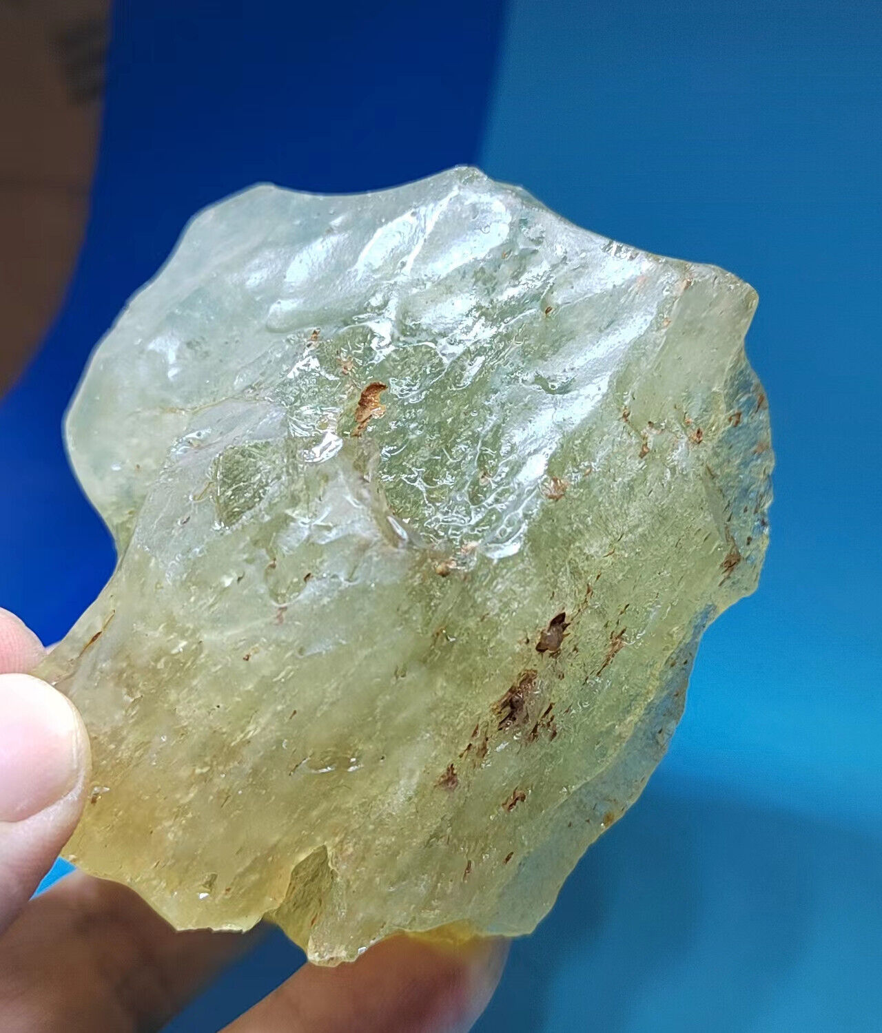 212.1g Libyan Desert Glass Meteorite Tektite impact specimen  Dimples GEM