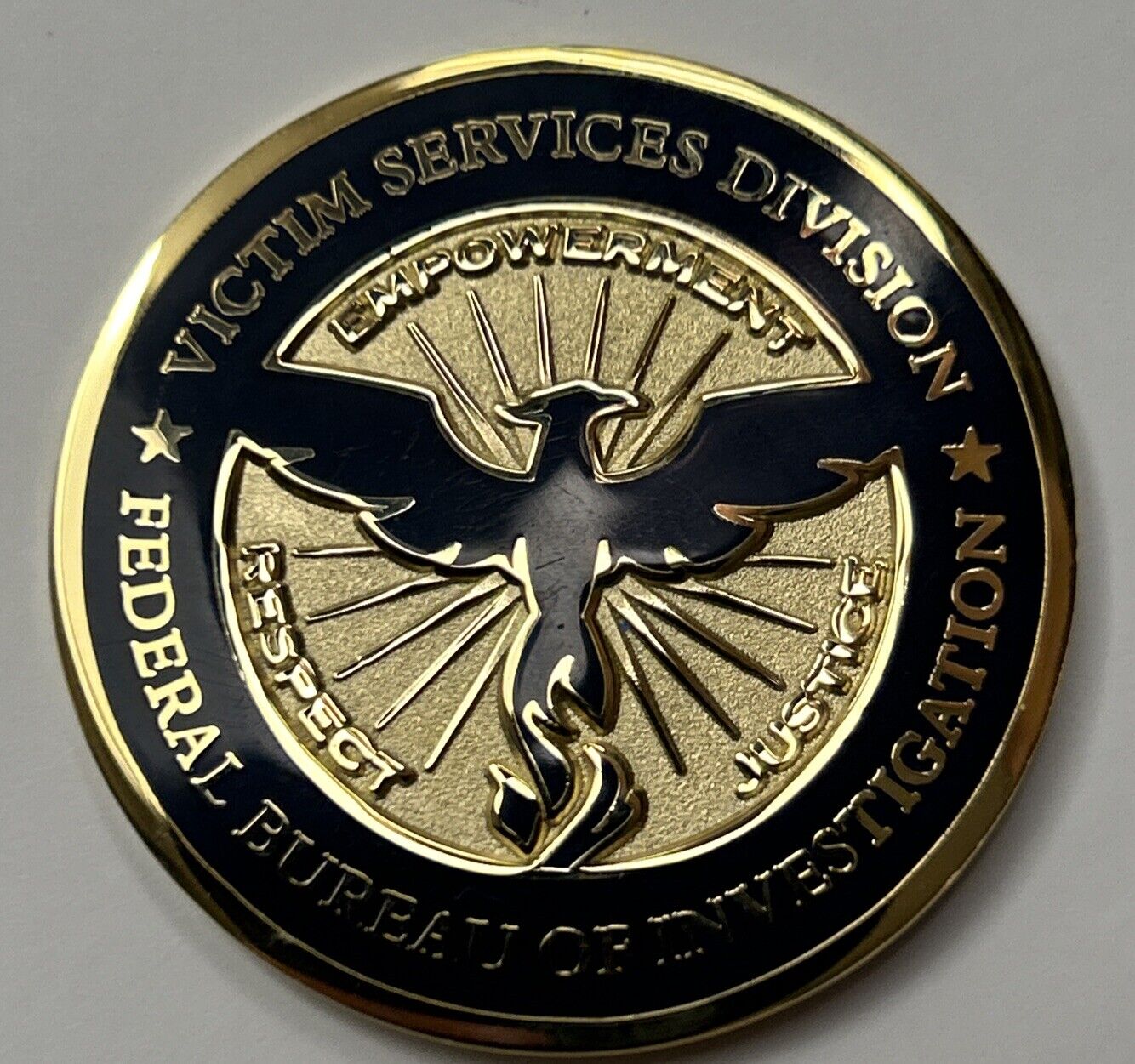 FBI HQ Victim Services Division Challenge Coin