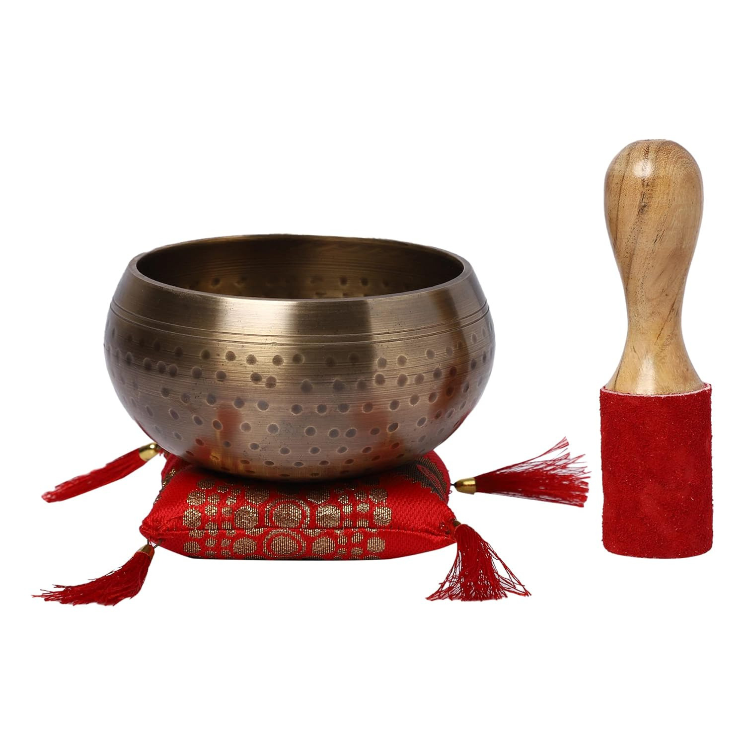 100% Pure Brass Sound Singing Bowl For Stress Relief Meditation Bowl Tibetan