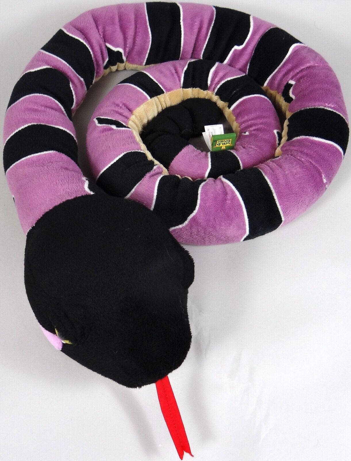 Wild Republic Plush Snake Timber Rattlesnake Stuffed Animal Toy Jumbo 70in 2014