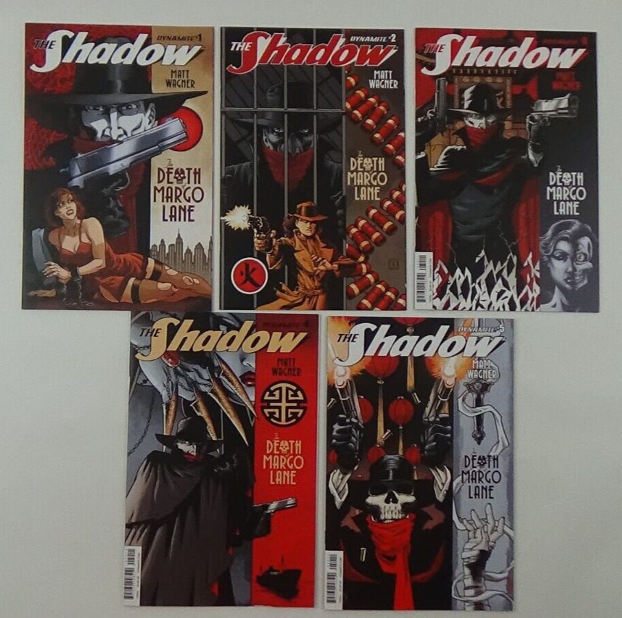 The Shadow: The Death of Margo Lane #1-5 Set (Dynamite, 2016) #022-30