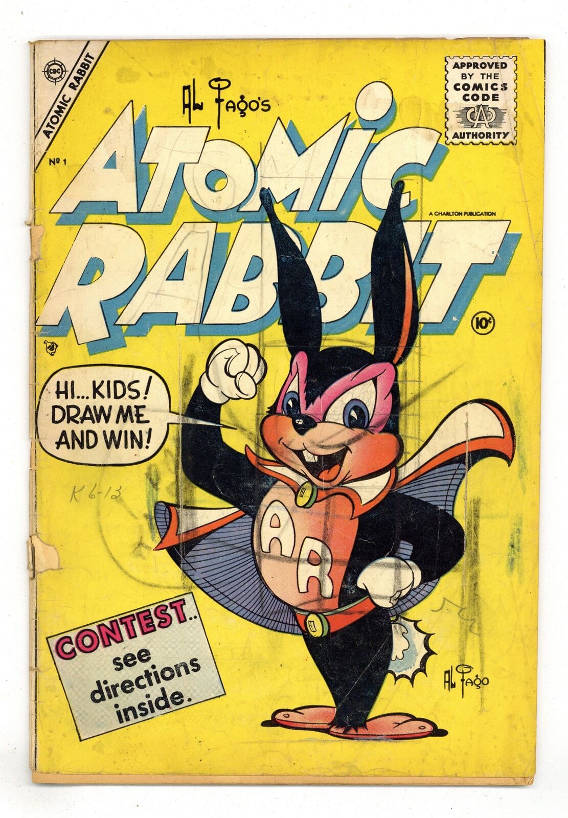 Atomic Rabbit #1 GD 2.0 1955