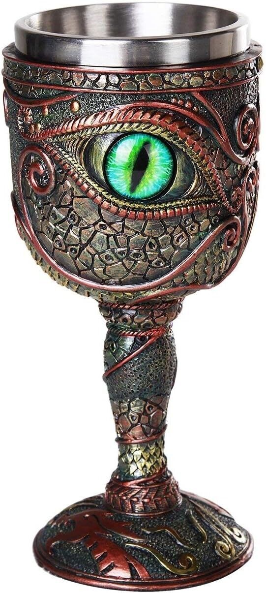 Pacific Giftware The Eye of The Dragone 7oz Wine Goblet #12254