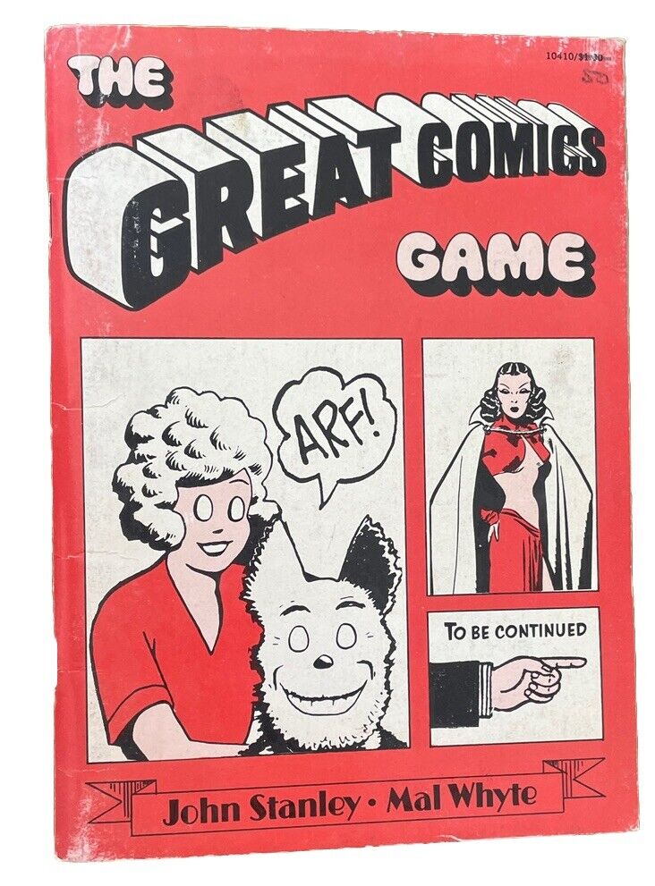 Vintage The Great Comics Game Trade Paperback Book Comic Character Quiz