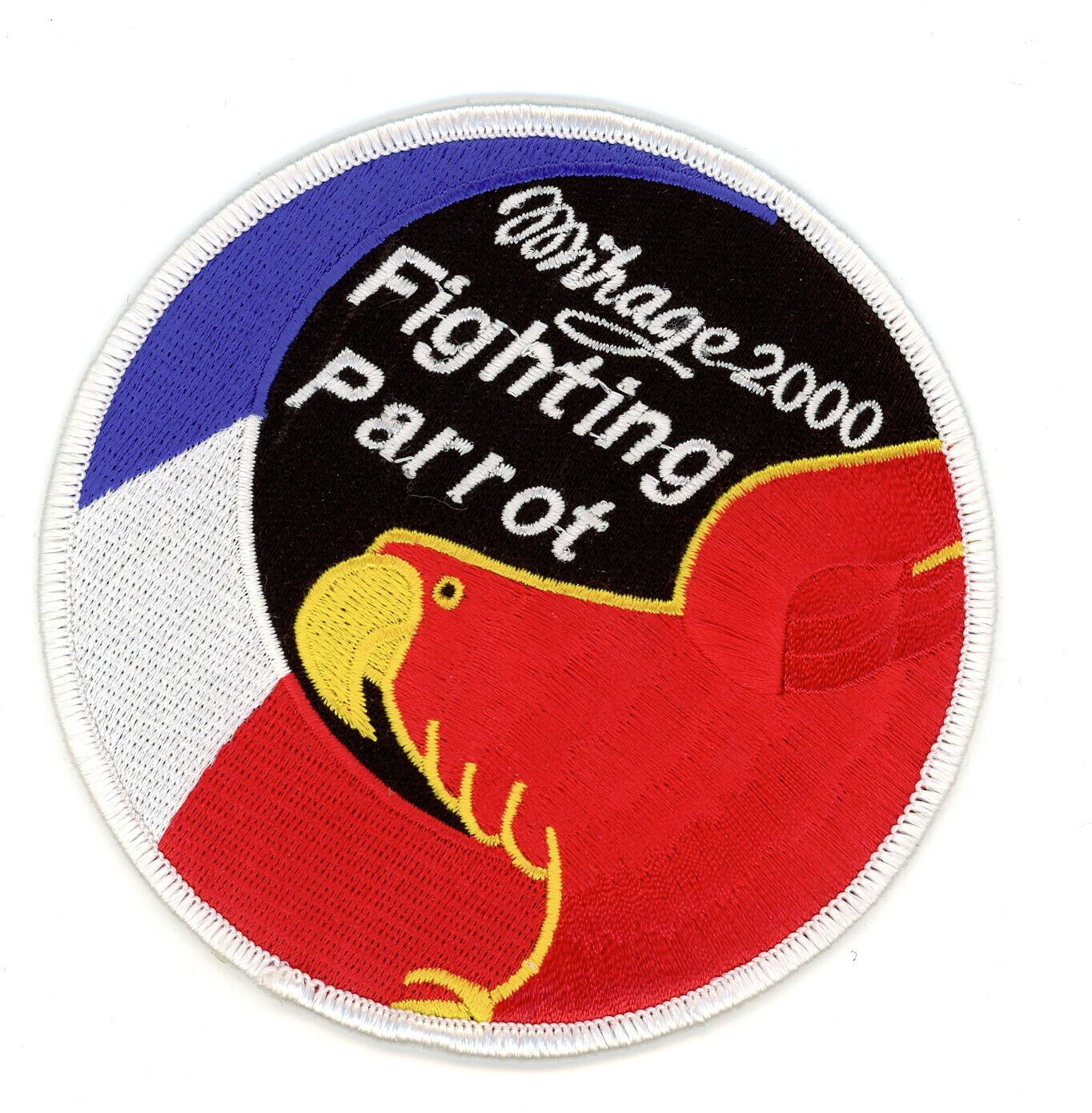 PATCH FRANCE MIRAGE 2000 GIGHTING PARROT IRONON  PARCHE