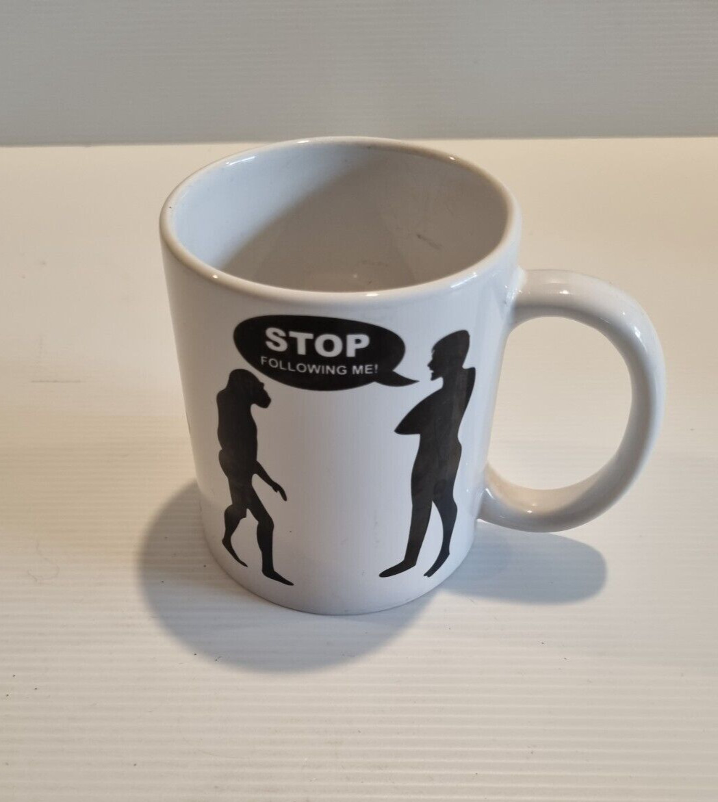 Coffee  Tea Mug Cup 300ml Human Evolution - Stop Following Me
