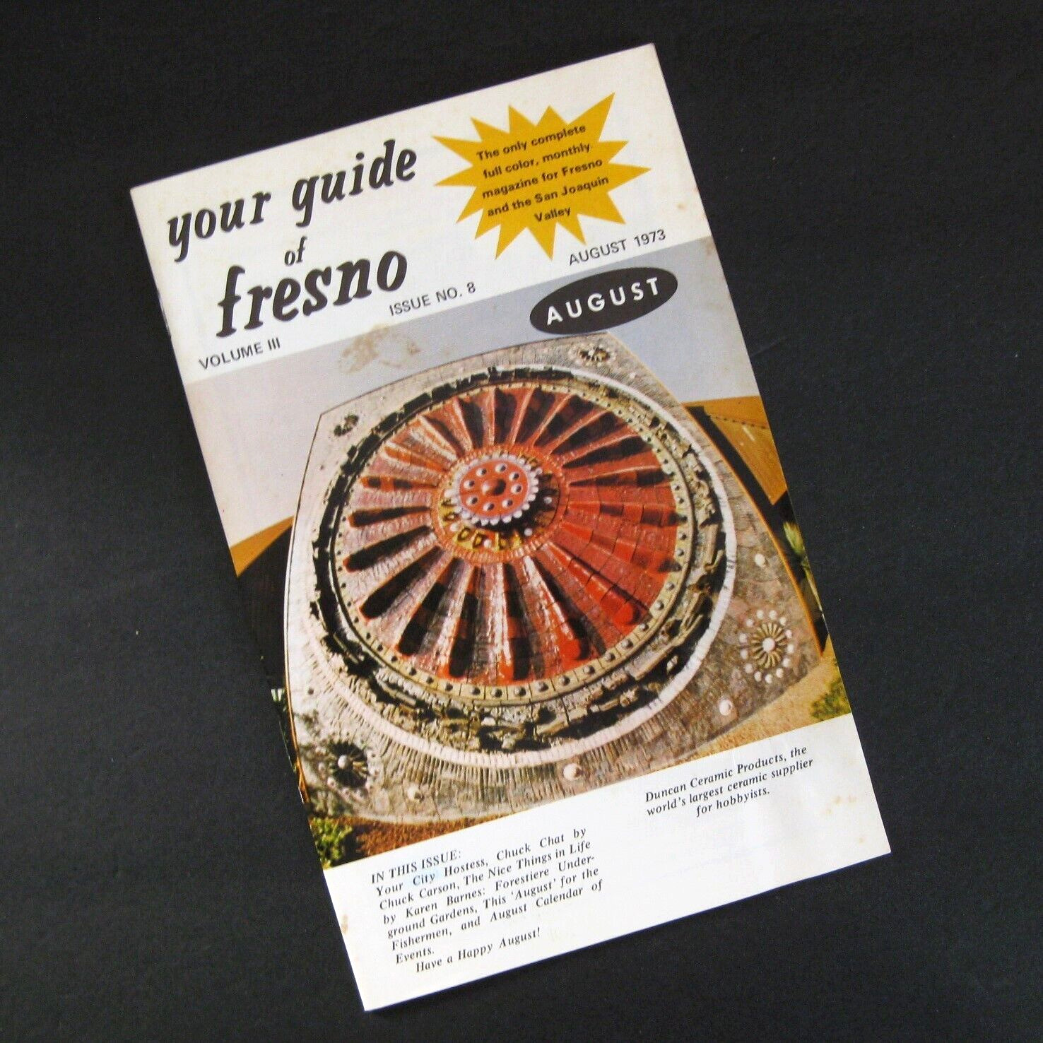 Your Guide of Fresno August 1973 Booklet Attractions Businesses California