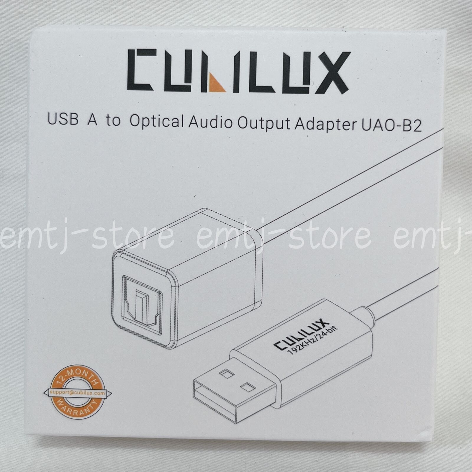 Cubilux Usb A To Spdif Toslink Optical Audio Adapter Laptop Computer Z10-15bk