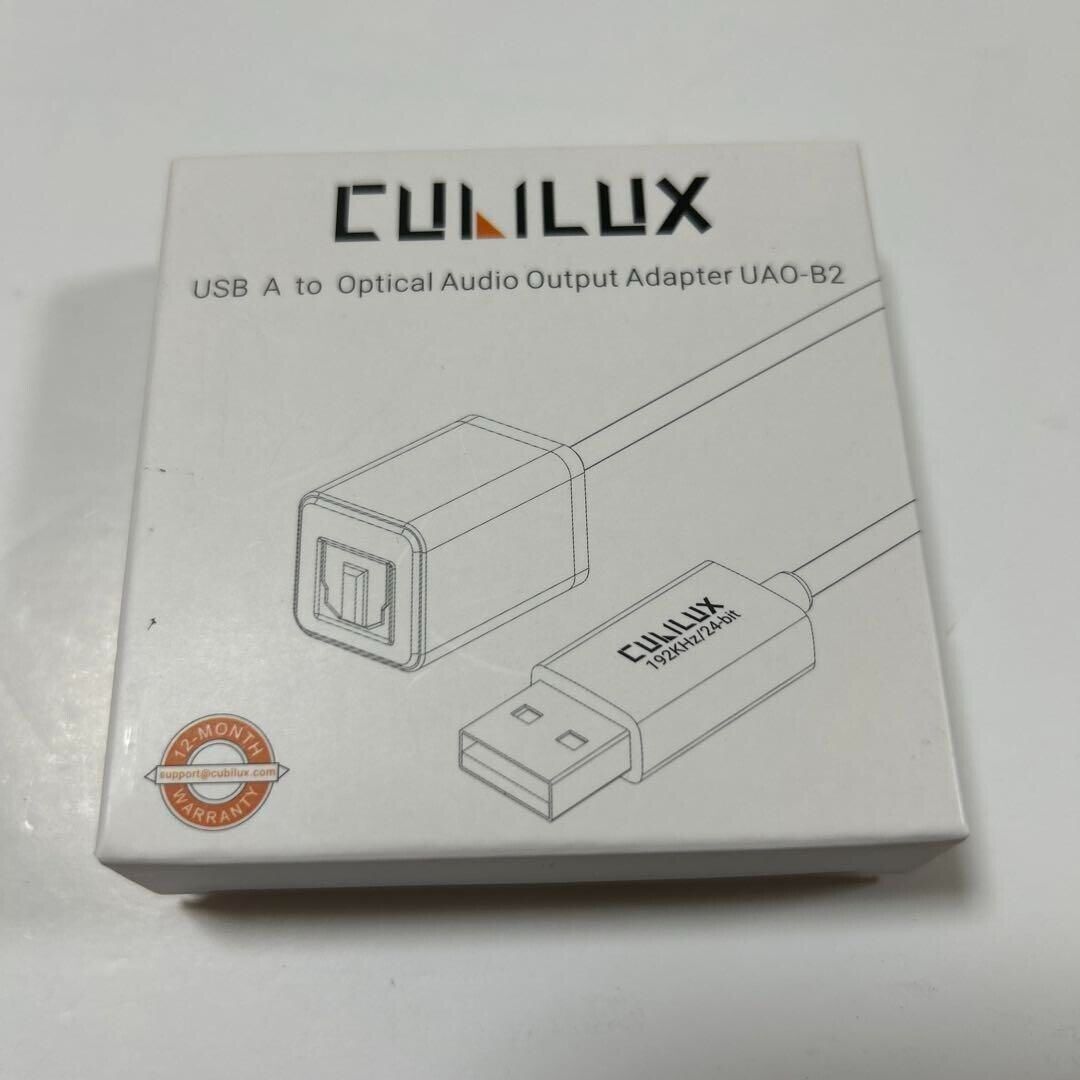 Cubilux Usb A To Spdif Toslink Optical Audio Adapter Laptop Computer Z10-15bk jp