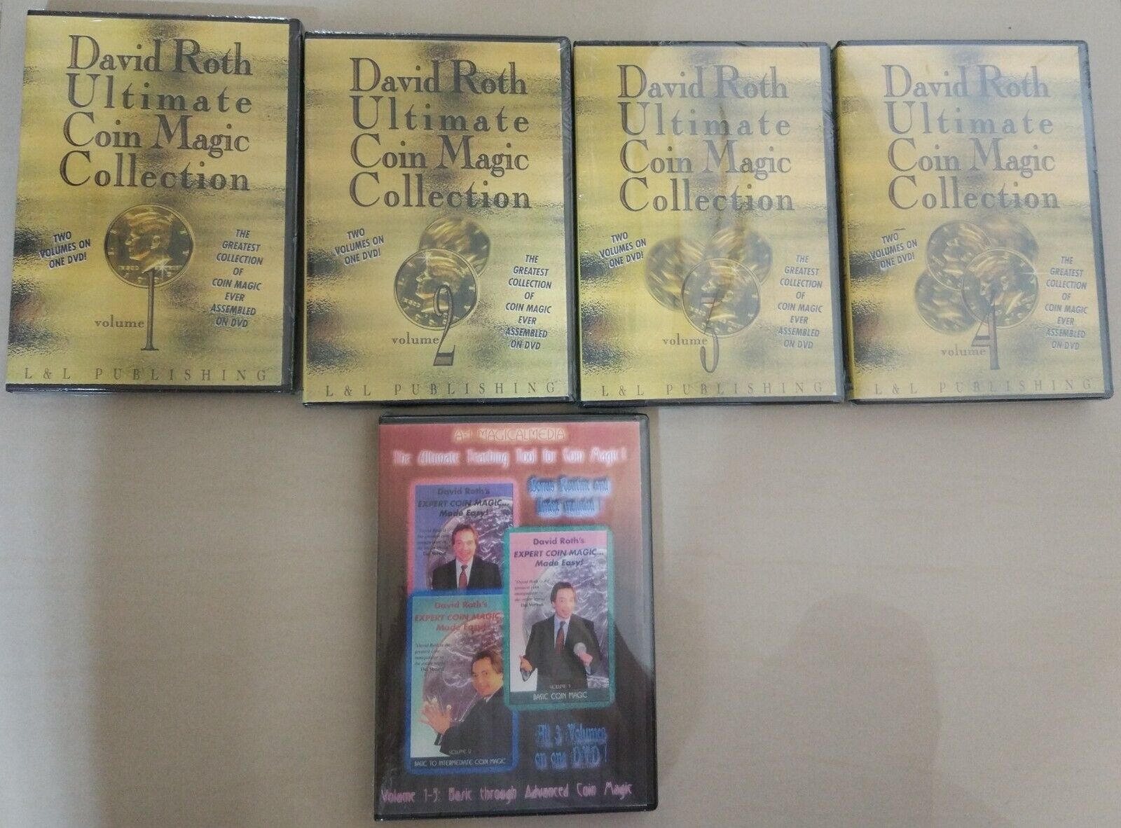 Original Sealed - Coin Magic David Roth 7 Volume 5 DVD Ultimate Coin Collection