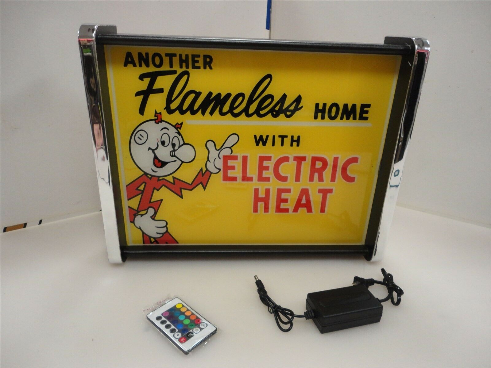 Reddy Kilowatt Another Flameless Home LED Display light sign box