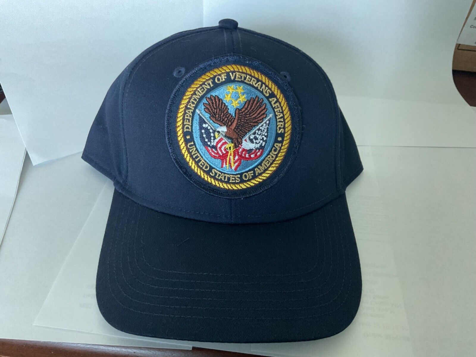 Department Of Veterans Affairs Patch/Navy blue ball cap Otto One size fits most