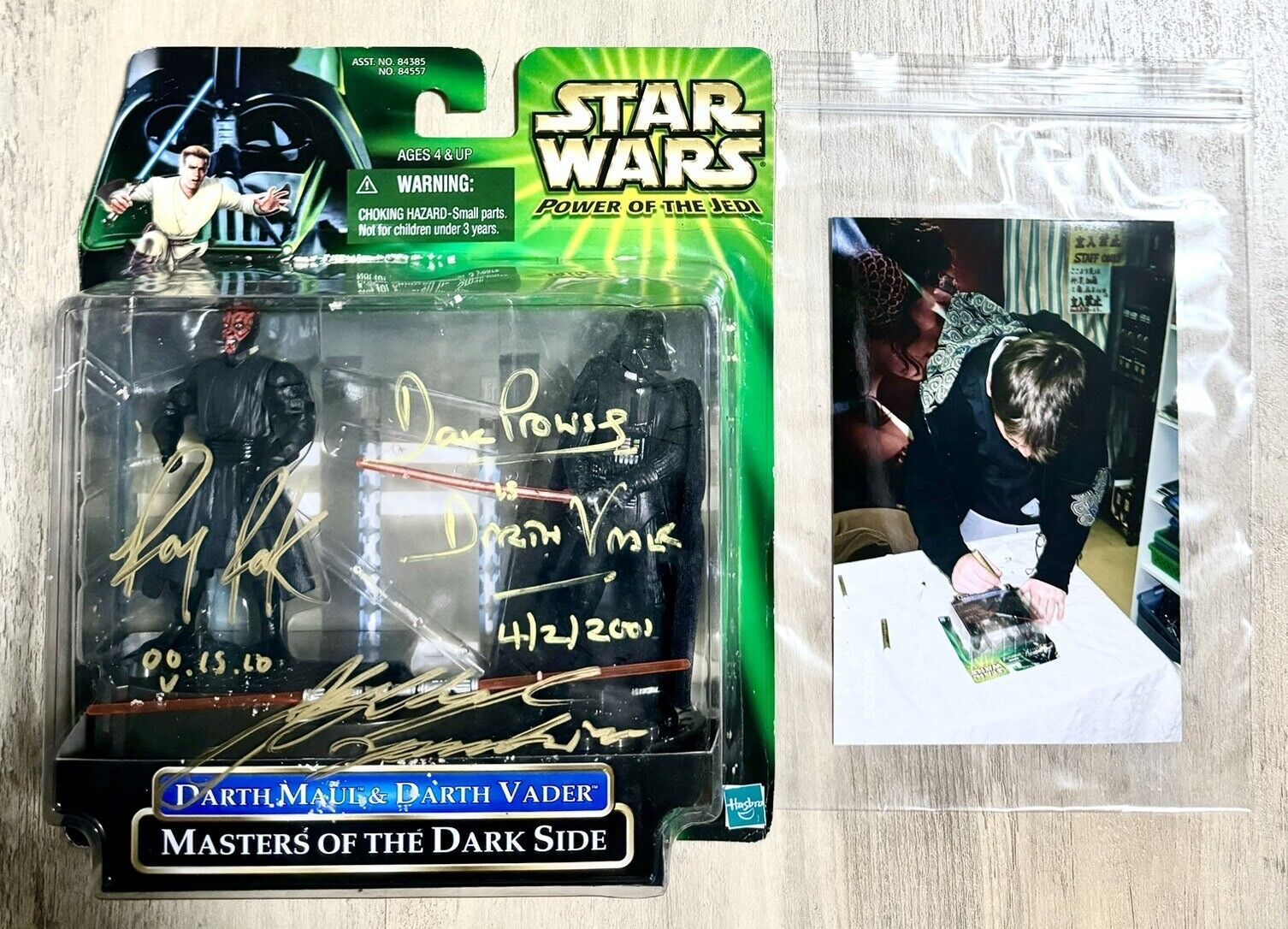 Rare Triple-Signed Star Wars Figure With Photo - Holy Grail Collectible