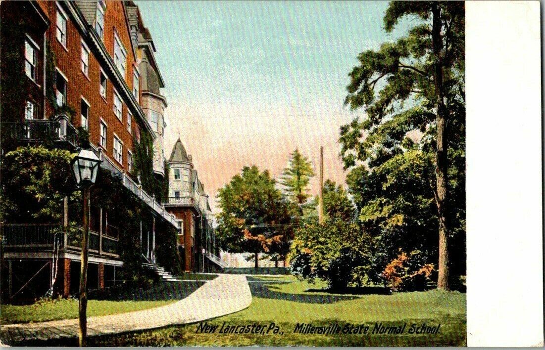 1907. NEW LANCASTER, PA. MILLERSVILLE STATE SCHOOL. POSTCARD YD11