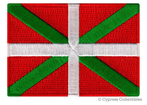 BASQUE IKURRINA FLAG PATCH SOUVENIR BADGE SPAIN FRANCE embroidered iron-on NEW