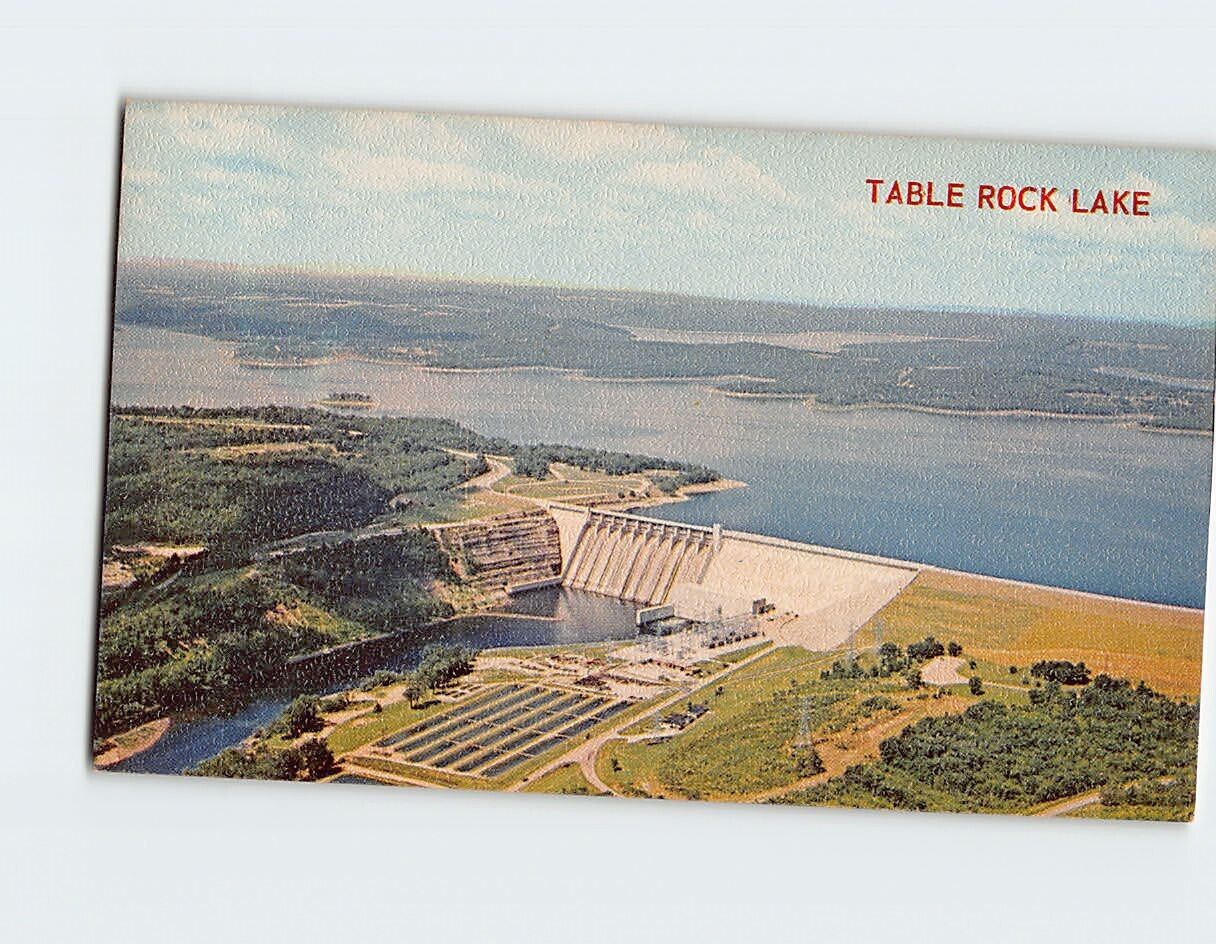 Postcard Table Rock Lake And Dam, Missouri