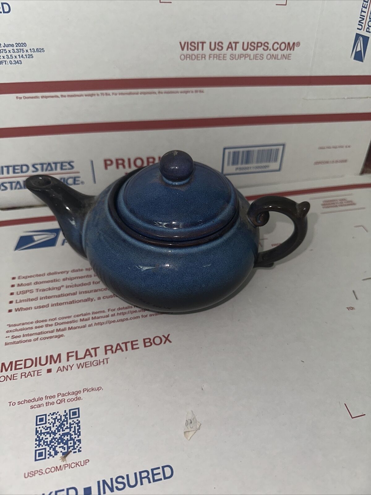 Vintage Small Blue Teapot 1058