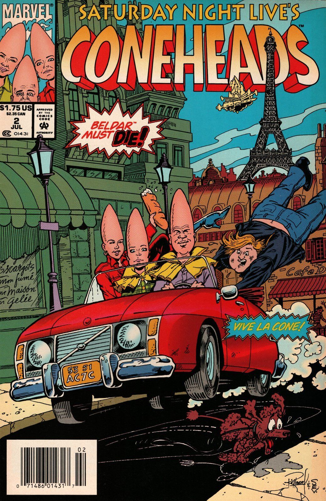 Coneheads #2 Newsstand Cover (1994) Marvel