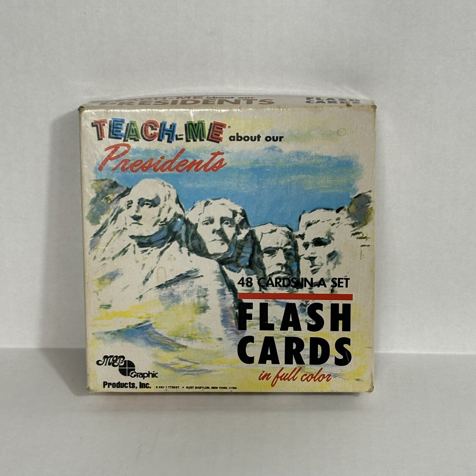 Vintage Teach me about our Presidents Flash Cards Complete Washington-Ford