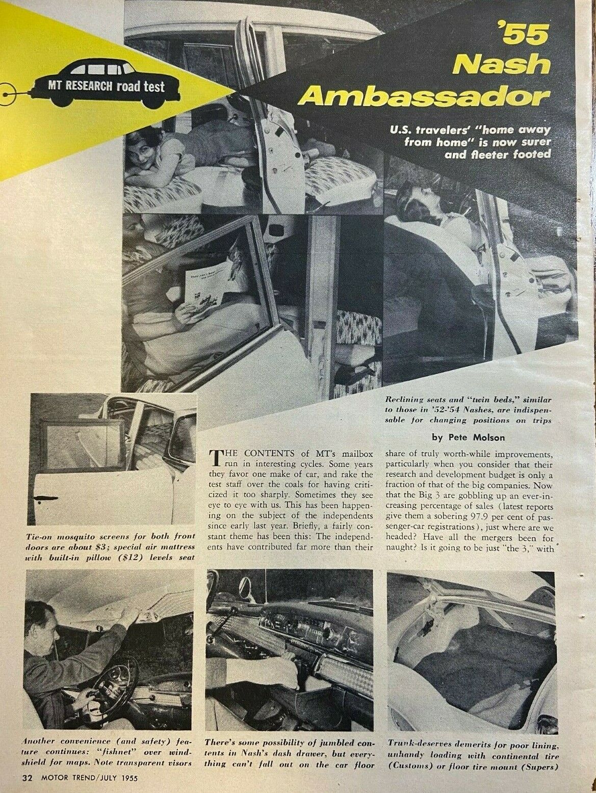 1955 Road Nash Ambassador illustrated