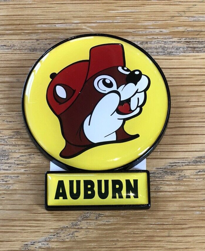 Buc-ee's Souvenir Magnet - Auburn Alabama Sign - Yellow 2 x 2.5 in - Brand New
