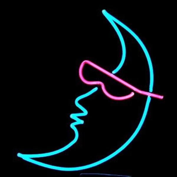 Moon With Sunglasses Neon Light Sign 17