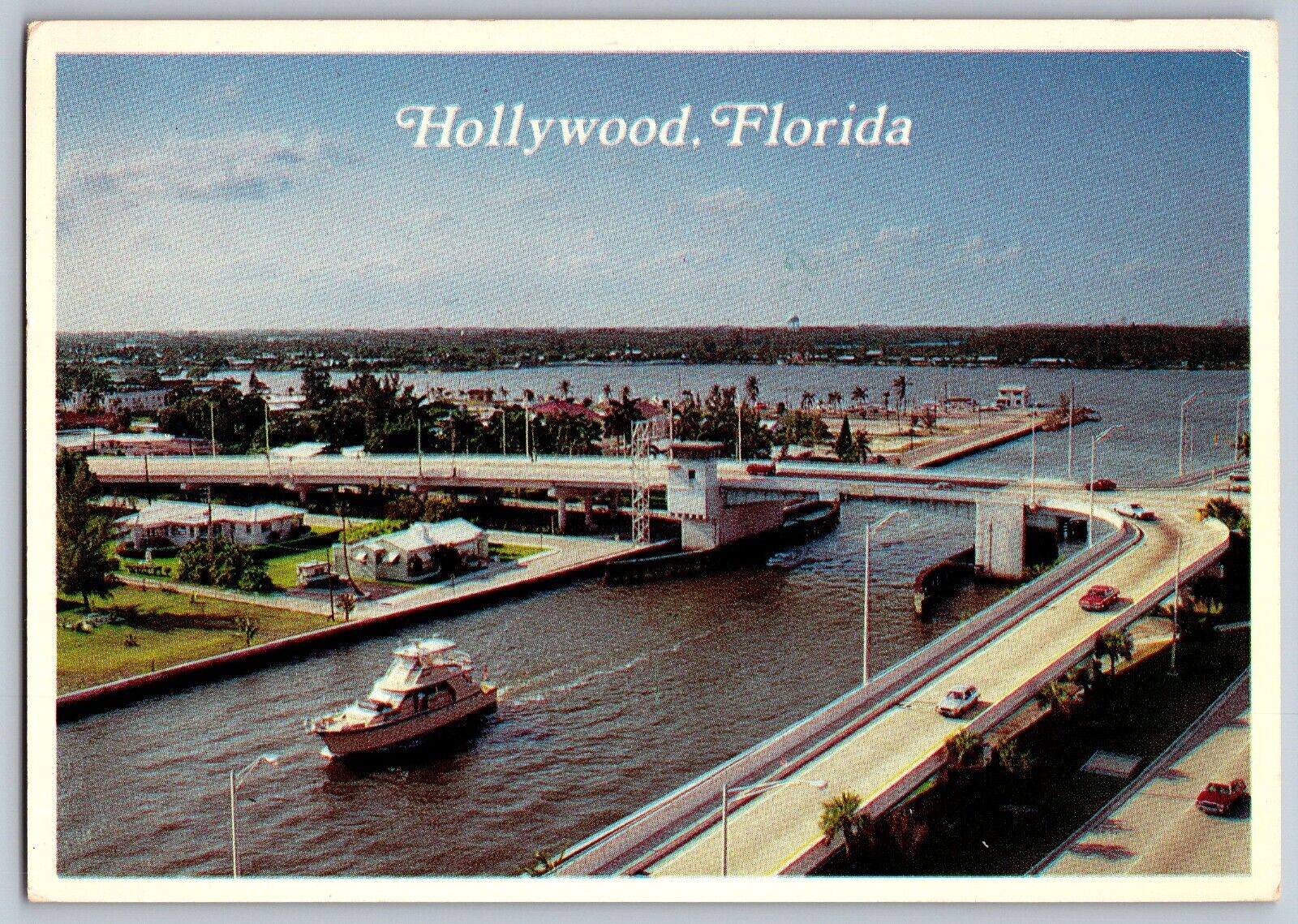 Hollywood, Florida FL - Scenic Waterways - Vintage Postcard 4x6 - Posted