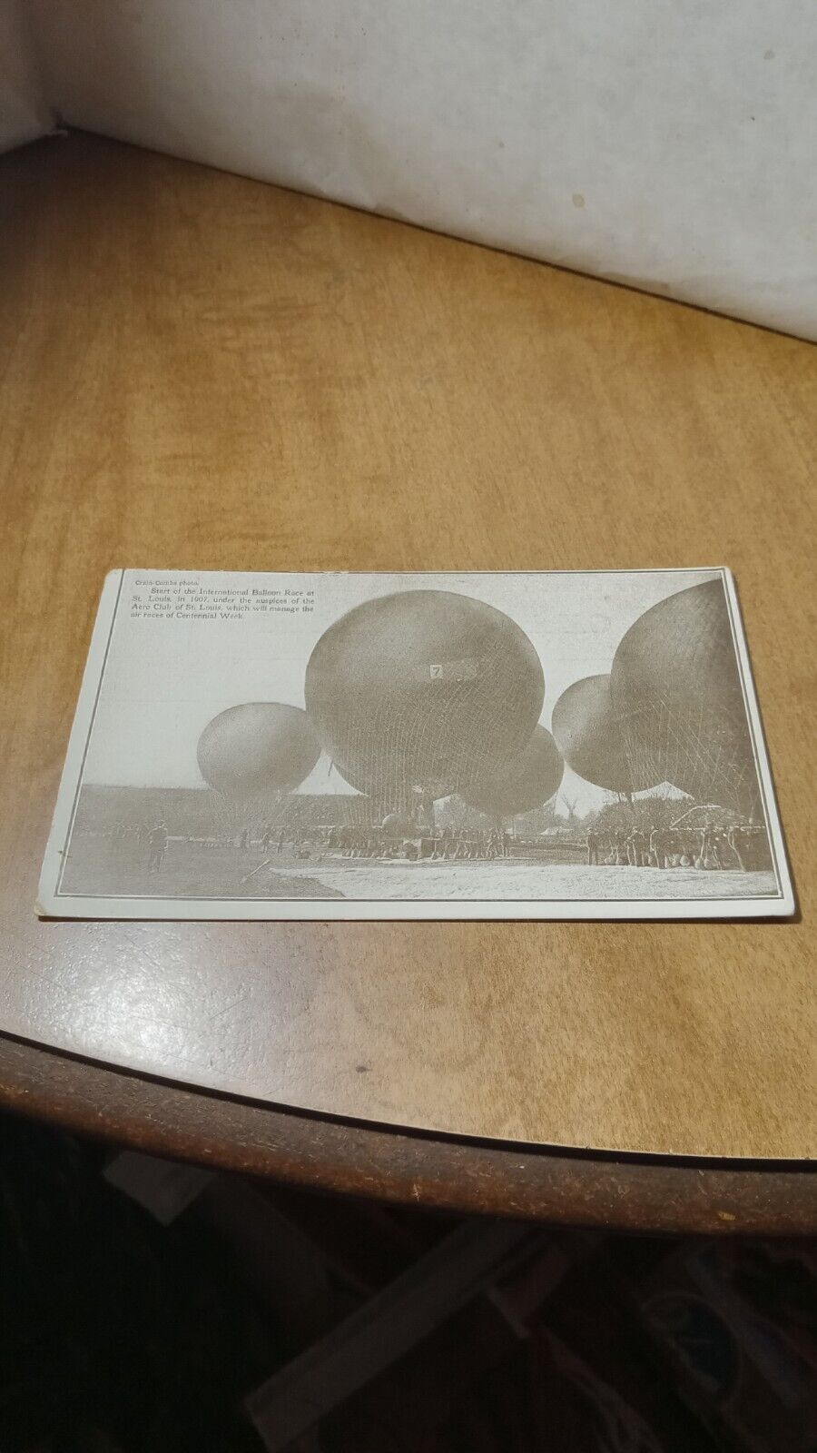1907 St Louis Centennial  Balloon Race  Vintage Used Postcard