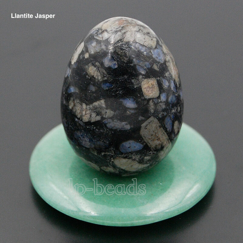 EPIC STONE- 35x45mm Llatinite Jasper Egg-Crystal Healing Decor Statue Egg