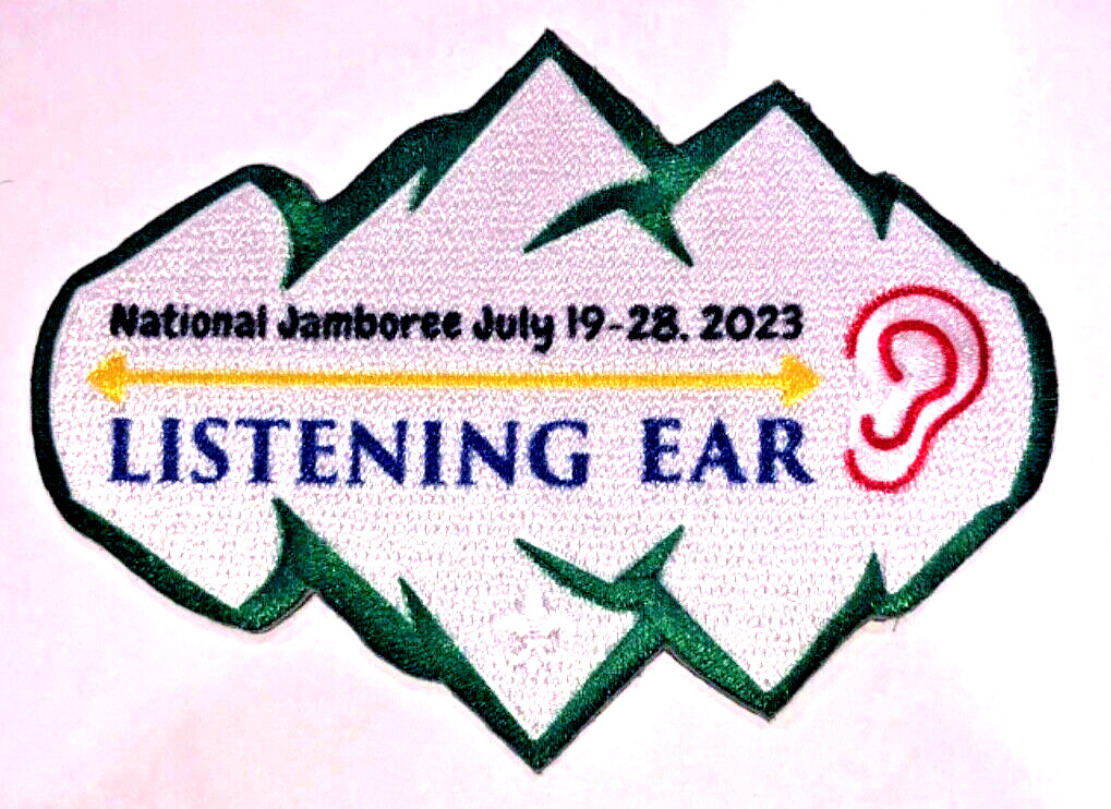 Listening Ear Mental Health Staff Oval Patch 2023 National Scout Jamboree MINT