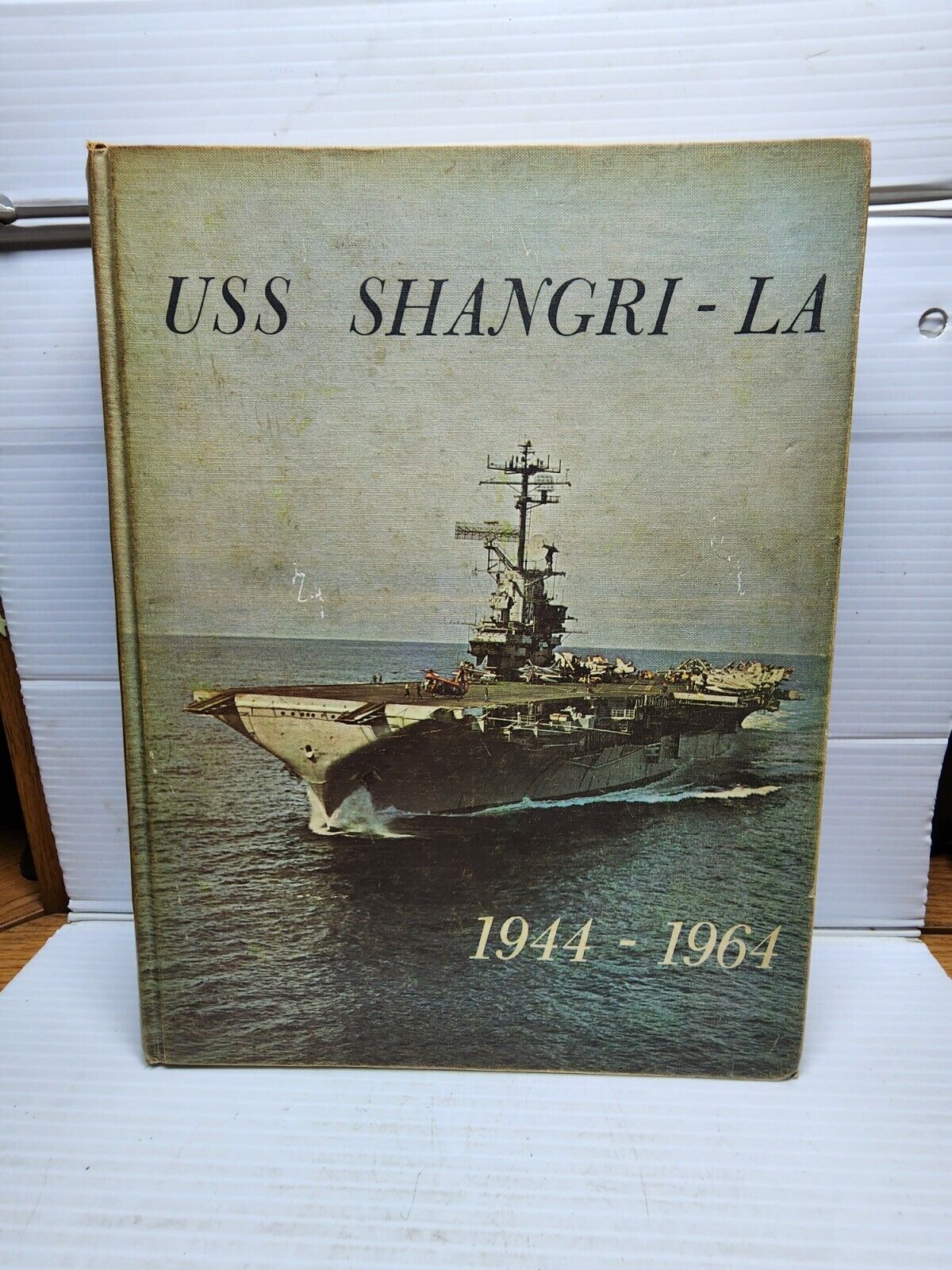 Vintage Naval Yearbook USS Shangrai La Aircraft Carrier 1944-64