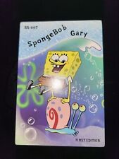 AA-007 SpongeBob & Gary 2003 Aquatic Amigos First Edition Gold Rare Card NM picture