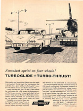1958 Print Ad Chevrolet Turboglide Turbo Thrust V8 348 cubic inches Illustration picture