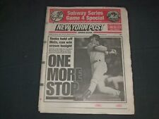2000 OCT 26 NEW YORK POST NEWSPAPER-YANKEES BEAT METS WORLD SERIES GM 3-NP 4141 picture