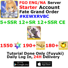 [ENG/NA][INST] FGO / Fate Grand Order Starter Account 5+SSR 190+Tix 1560+SQ #KEW picture