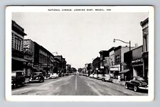 Brazil IN-Indiana, Business District, National Avenue Vintage Postcard picture