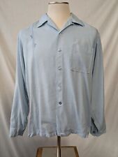 Vintage 1950s McGregor Loop Collar Shirt Rockabilly L 16-16 1/2 EUC Rayon picture