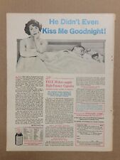 VINTAGE 1958 Print Ad Advertisement Vitasafe Corporation Didn't Kiss Goodnight picture