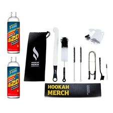 Pipe Cleaning Formula  With Hookah Cleaning Kit Cleaner 12 Oz Bottles 2 Pack picture