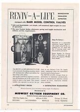 1957 Midwest Oxygen Equipment Ad; Reviv-A-Live Resuscitator for Fire Rescue picture