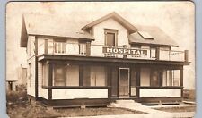 HOSPITAL roundup mt real photo postcard rppc montana history picture