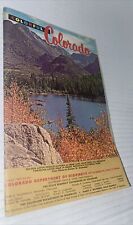 Vintage 1963 Colorful Colorado State Highway Department Road Map Folded Mailable picture