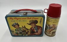 VTG Roy Rogers and Dale Evans Double R Bar Ranch Lunchbox + Thermos 1950s NICE picture