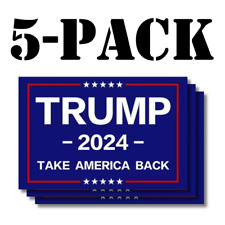 5PCS SET DONALD TRUMP NEW 2024 STICKERS TAKE SAVE AMERICA BACK DONALD MAGA picture
